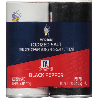 Morton Iodized Salt &amp; Black Pepper