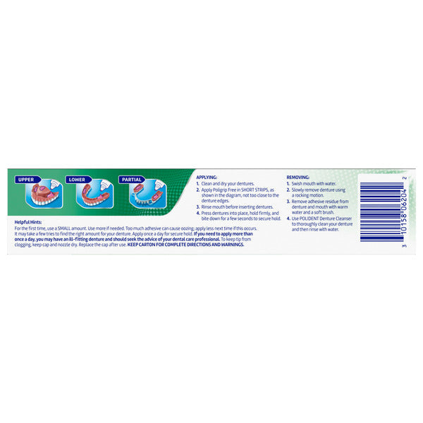 Poligrip Additive Free Denture Adhesive Cream  DestGlow