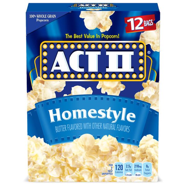 ACT II Homestyle Microwave Popcorn  DestGlow