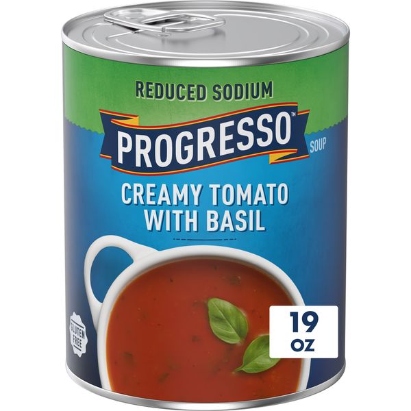 Progresso Reduced Sodium Creamy Tomato with Basil Soup  DestGlow