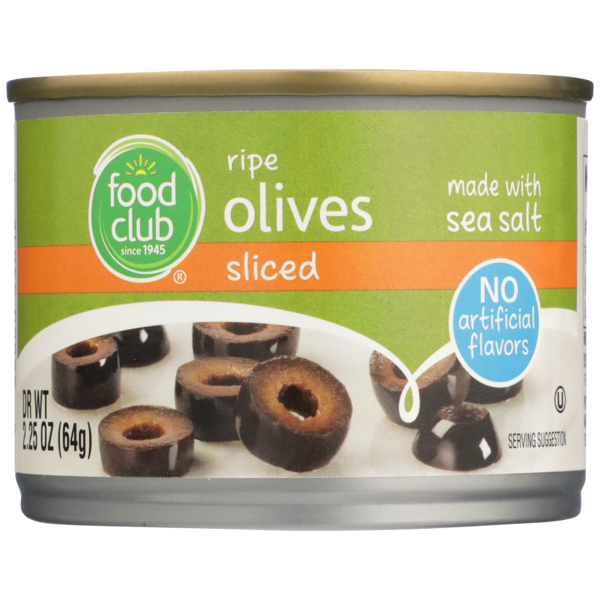 Food Club Sliced Ripe Olives Made With Sea Salt  DestGlow