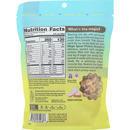 Magic Spoon Grain-Free Honey Almond Protein Granola  DestGlow