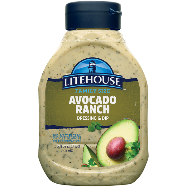 Litehouse Family Size Avocado Ranch Dressing &amp; Dip  DestGlow