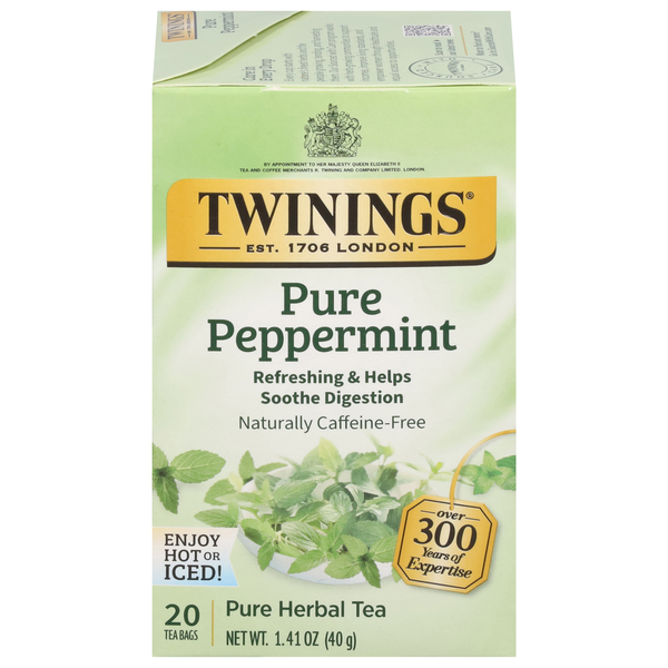 Twinings Herbal Tea, Pure Peppermint, Tea Bags  DestGlow