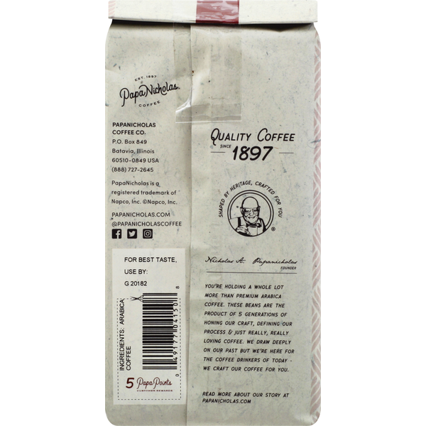 PapaNicholas Coffee Coffee, Ground, Dark Roast, Italian Espresso  DestGlow
