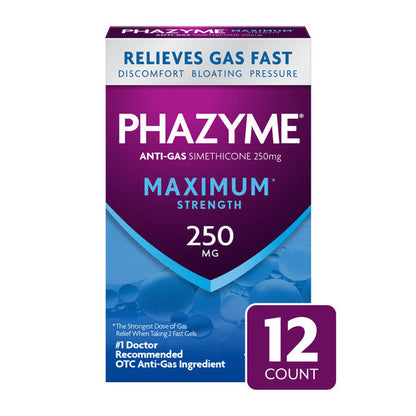 Phazyme Gas &amp; Bloating Relief Maximum Strength