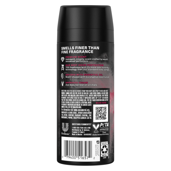 AXE Deodorant Body Spray Cherry Spritz  DestGlow
