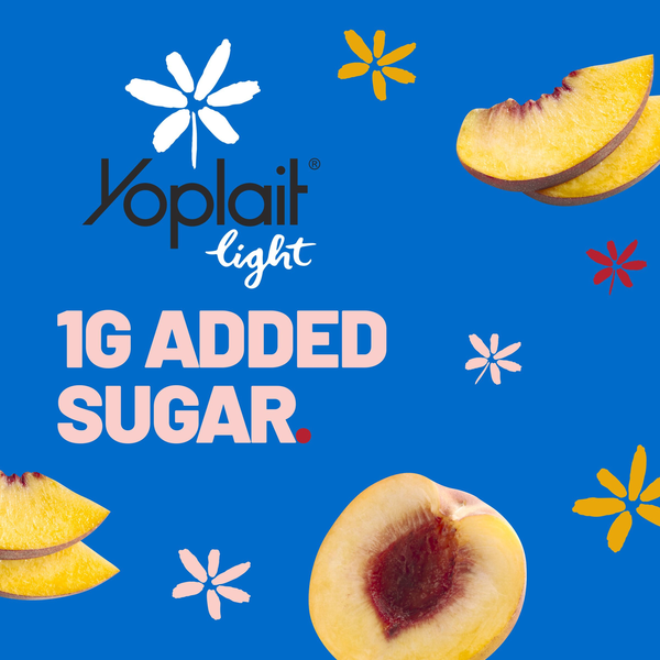 Yoplait Light Harvest Peach Fat Free Yogurt Cup