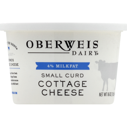 Oberweis Cottage Cheese, 4% Milkfat, Small Curd
