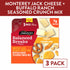 Sargento Balanced Breaks® Cheese + Crunch Mix Monterey Jack Natural Cheese and Buffalo Ranch Seasoned Snack Mix of Pretzels, Roasted Cashews, Corn Sticks, Toasted Bread Chips, Pita Chips, 3-Pack  DestGlow
