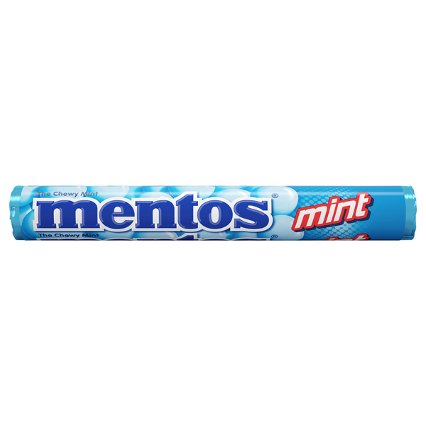 Mentos Mint Chewy Mint Candy Roll  DestGlow