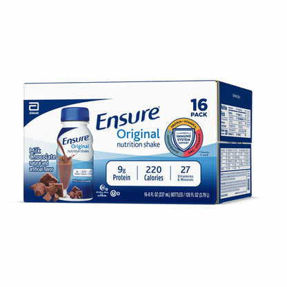 Ensure Original Nutrition Shake Milk Chocolate Ready-to-Drink Bottles  DestGlow