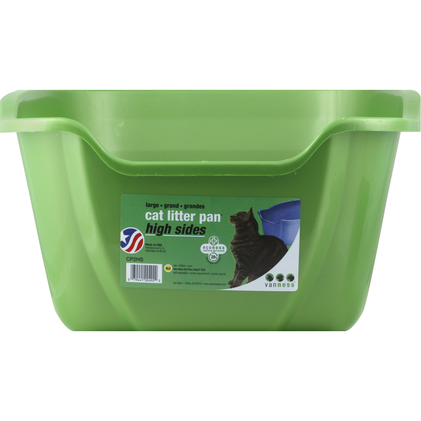 Van Ness Cat Litter Pan, High Sides, Large  DestGlow