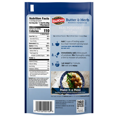 Idahoan® Butter &amp; Herb Mashed Potatoes