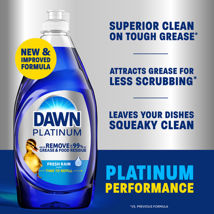 Dawn Platinum Dish Soap Fresh Rain