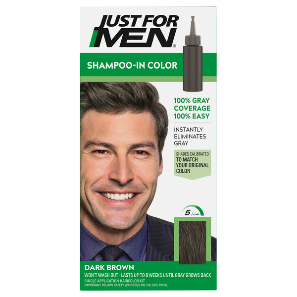 Just For Men Touch of Gray Multiple Application Kit, Mustache &amp; Beard, Dark Brown &amp; Black B-45/55  DestGlow