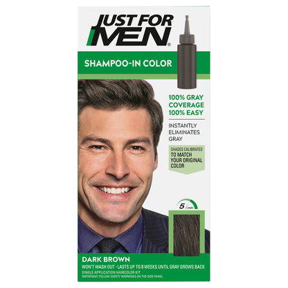 Just For Men Touch of Gray Multiple Application Kit, Mustache &amp; Beard, Dark Brown &amp; Black B-45/55