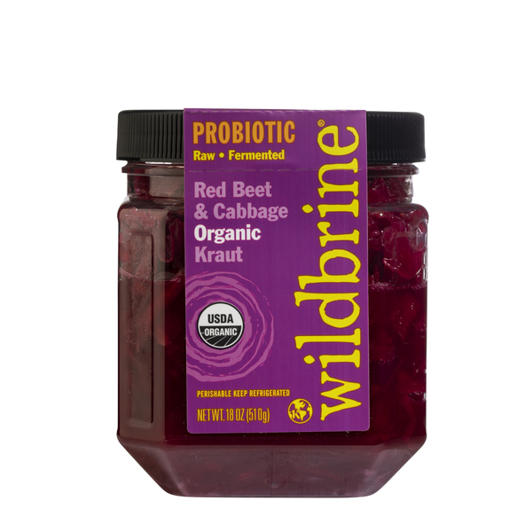 wildbrine Kraut, Organic, Red Beet &amp; Cabbage, Probiotic  DestGlow