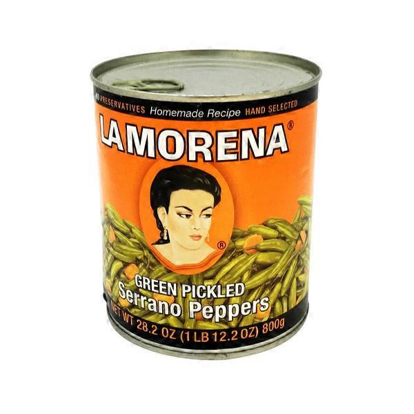 La Morena Green Pickled Serrano Peppers  DestGlow
