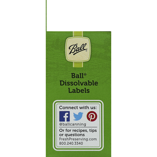 Ball Labels, Dissolvable - 1.6 X 3  DestGlow