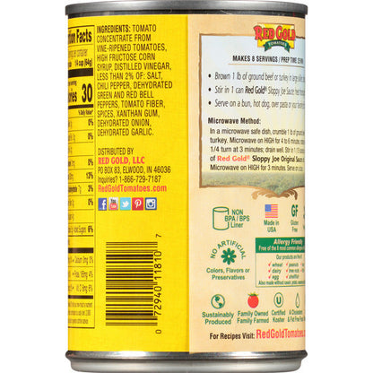 Red Gold Sloppy Joe Original Sauce