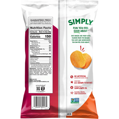 Ruffles Hot &amp; Spicy Potato Chips