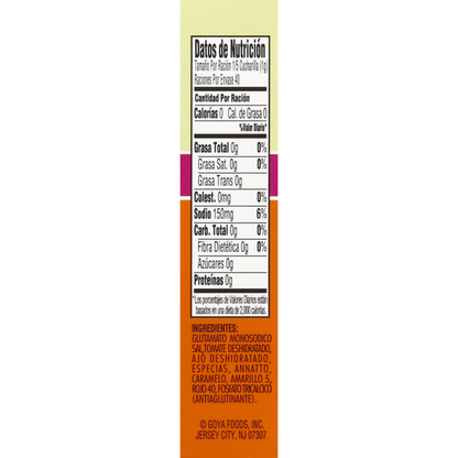 Sazon Goya Seasoning, Cilantro &amp; Tomato