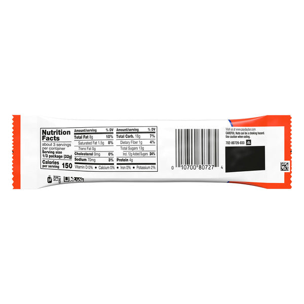 PAYDAY Peanut Caramel King Size, Candy Bar, 3.4 oz  DestGlow