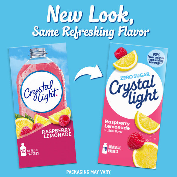 Crystal Light Raspberry Lemonade Powdered Drink Mix  DestGlow