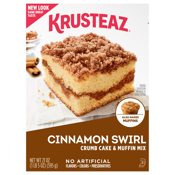 Krusteaz Cinnamon Swirl Crumb Cake &amp; Muffin Mix  DestGlow