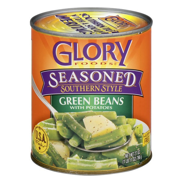 Glory Foods Seasoned Southern Style Green Beans with Potatoes  DestGlow
