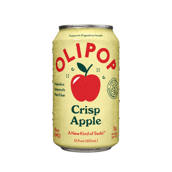 OLIPOP Prebiotic Soda, Crisp Apple  DestGlow