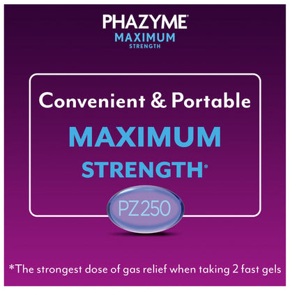 Phazyme Gas &amp; Bloating Relief Maximum Strength