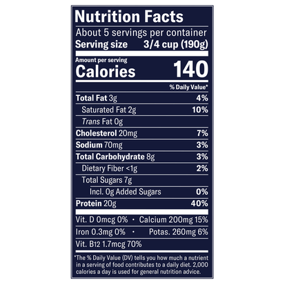Chobani Lowfat Plain Greek Yogurt