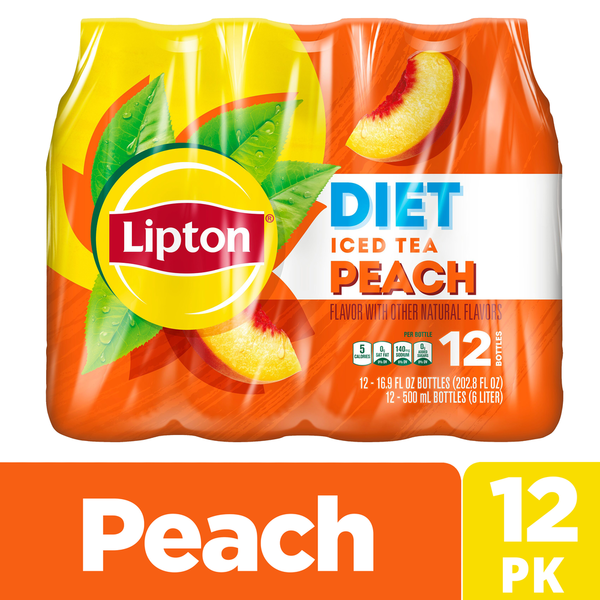Lipton Iced Tea, Diet, Peach  DestGlow