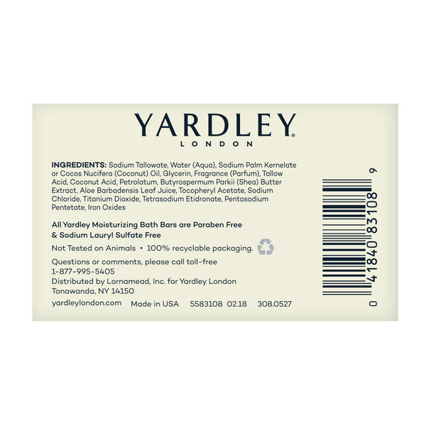 Yardley London Creamy Coconut Moisturizing Bath Bar  DestGlow