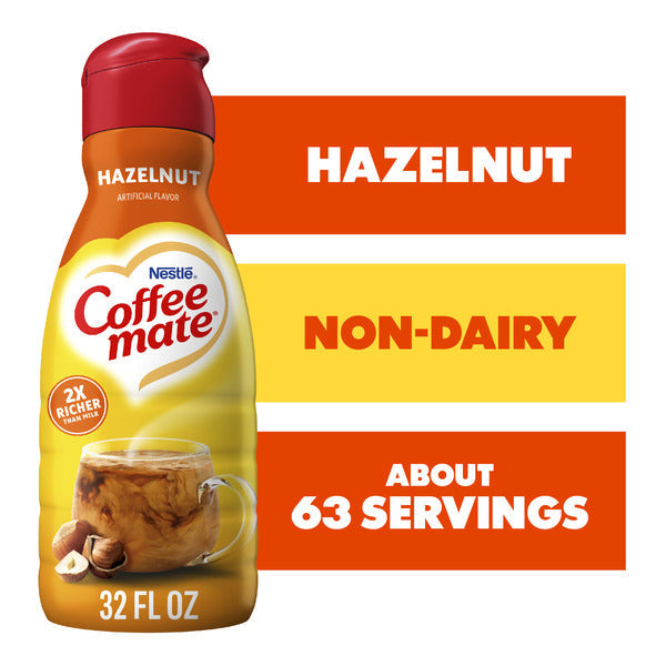 Coffee mate Hazelnut Liquid Coffee Creamer  DestGlow