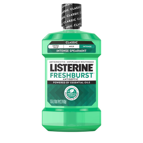 Listerine Freshburst Intense Antiseptic Mouthwash, Intense Spearmint, 1.5 L  DestGlow