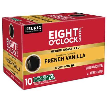 Eight O’Clock French Vanilla Medium Roast Coffee K-Cup Pods  DestGlow