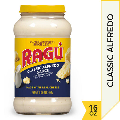 Ragu Classic Alfredo Sauce, Made with Real Cheese, 16 oz