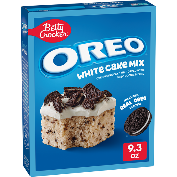 Betty Crocker OREO White Cake With OREO Cookie Pieces Baking Mix  DestGlow