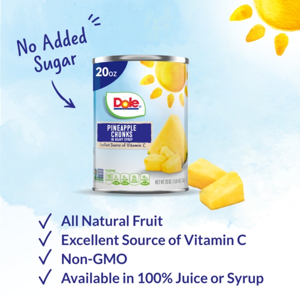 Dole Pineapple Chunks  DestGlow