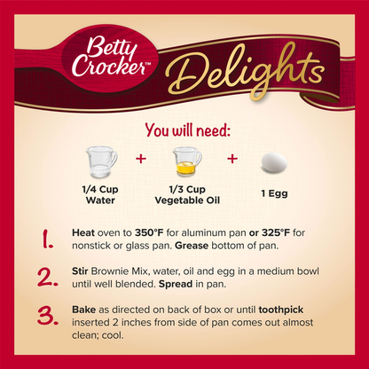 Betty Crocker Supreme Chocolate Chunk Brownie Mix  DestGlow