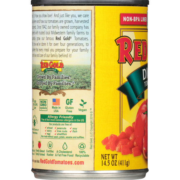 Red Gold Diced Tomatoes  DestGlow