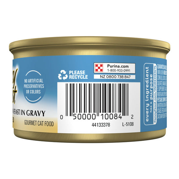 Purina Fancy Feast Grilled Ocean Whitefish &amp; Tuna Feast in Gravy Wet Cat Food