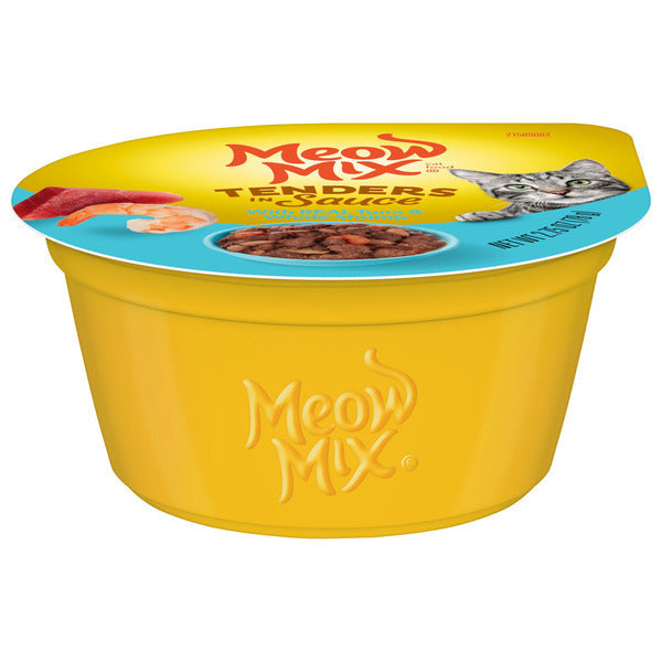 Meow Mix Tender Favorites with REAL Tuna &amp; Whole Shrimp in Sauce, Wet Cat Food  DestGlow