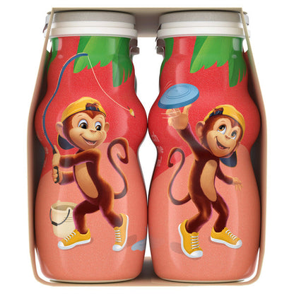 Danimals Smoothie Strawberry Banana Dairy Drink Multi-Pack, Creamy and Delicious Low Fat Snacks for Kids, 6 Ct, 3.1 oz Smoothie Bottles