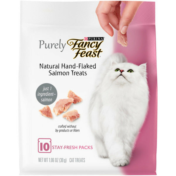 Purina Fancy Feast Natural Cat Treats, Purely Natural Hand-Flaked Salmon  DestGlow