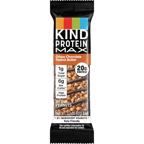 KIND Protein MAX Crispy Chocolate Peanut Butter Snack Bars, 1 Bar  DestGlow