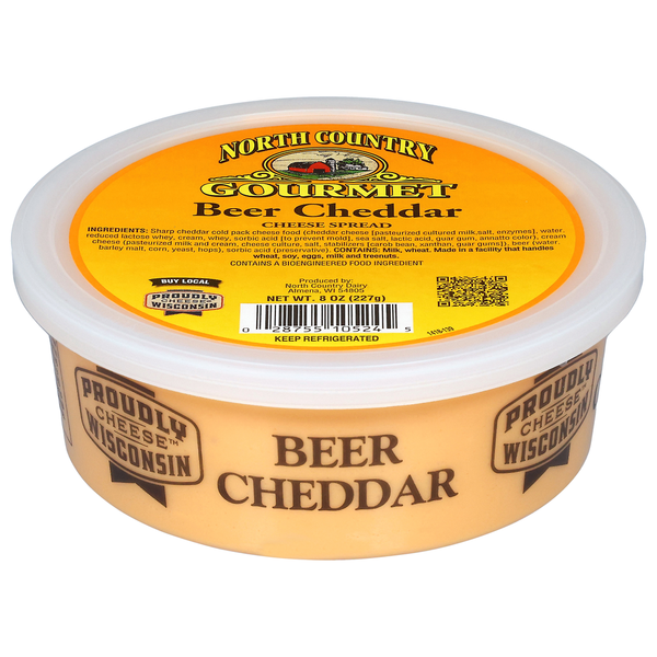 North Country Gourmet Beer Cheddar Cheese Spread  DestGlow